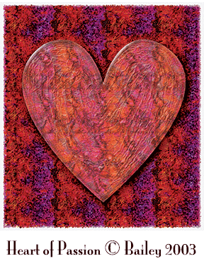 Heart of Passion digital painting by Terry Bailey