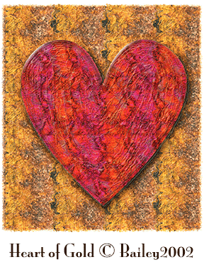 Heart of Gold digital painting by Terry Bailey